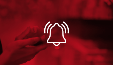 line drawing of bell ringing