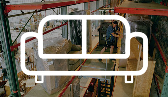 furniture handling, industry solutions, forklift application
