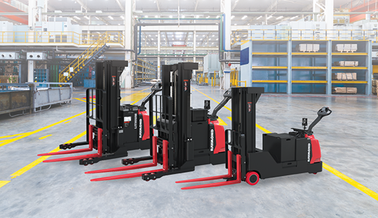 Raymond's new lithium-ion-powered stackers — the 6310, 6410, and 6510 — deliver flexible pallet handling, advanced ergonomics, and smart warehouse connectivity. Perfect for maximizing space and productivity.