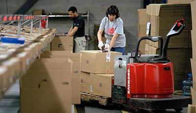 Raymond pallet jack, conveyor system, labor management system