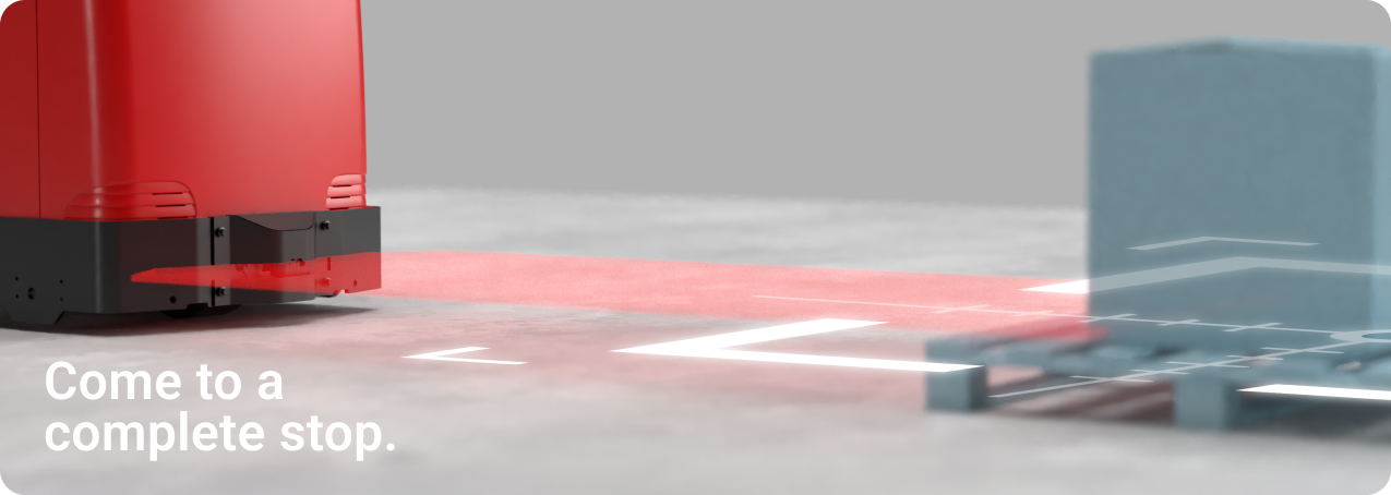 Raymond Forklift, iWAREHOUSE ObjectSense coming to a complete stop