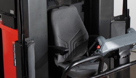 Raymond 9800 Swing Reach Truck Heated Seat Option