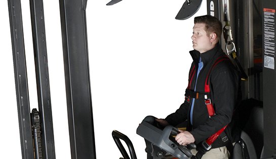 Raymond 9800 Swing Reach Turret Truck with Vertical Hold Option