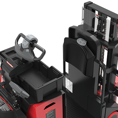 Raymond 8530 Rider Stacker ergonomics